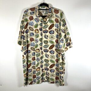 Disney Vacation Club DVC Member Resort Logo Camp Shirt Men’s  XXL Button Up EC‎